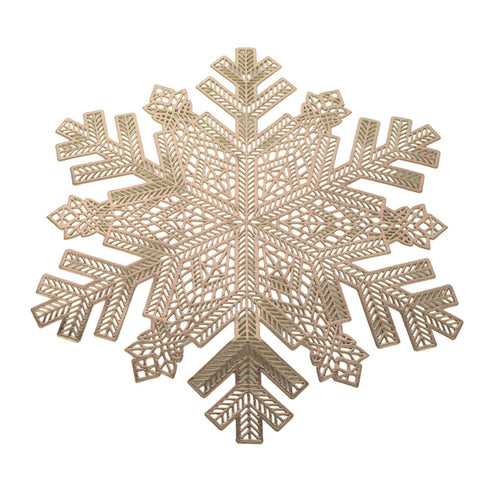 Gold Silver Snowflake Placemat (38cm)