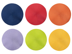 Placemat D38cm Uni 6 assorted