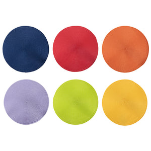 Placemat D38cm Uni 6 assorted