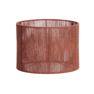 Brick Red Tossa Jute Cylinder Shade (40 cm)