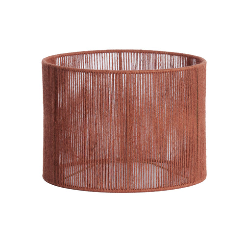 Brick Red Tossa Jute Cylinder Shade (40 cm)