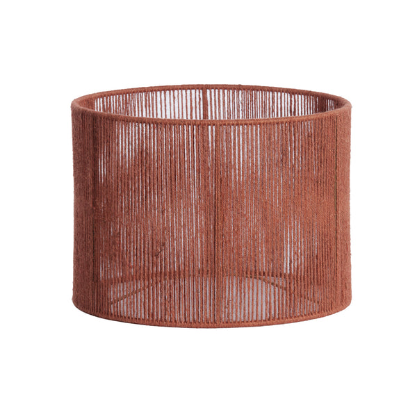 Brick Red Tossa Jute Cylinder Shade (40 cm)