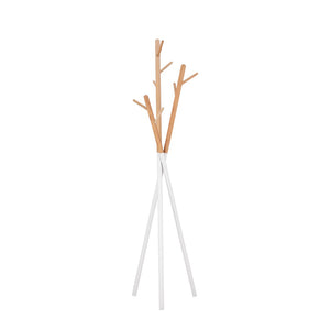 White-Natural Sigar Metal Coat Stand (187 cm)