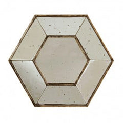 Hexagonal Antique Mirror