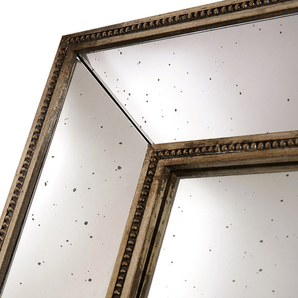 Hexagonal Antique Mirror