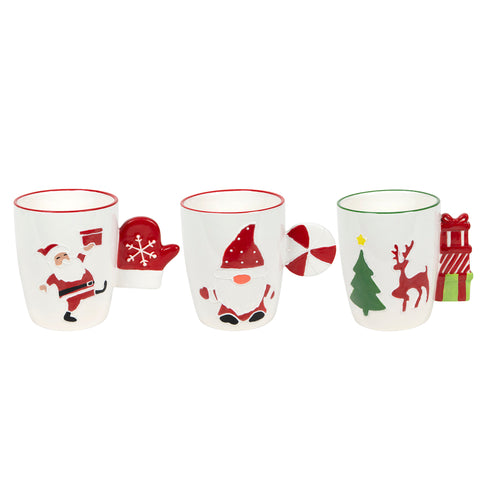 White Red Fun Trade Christmas Mug