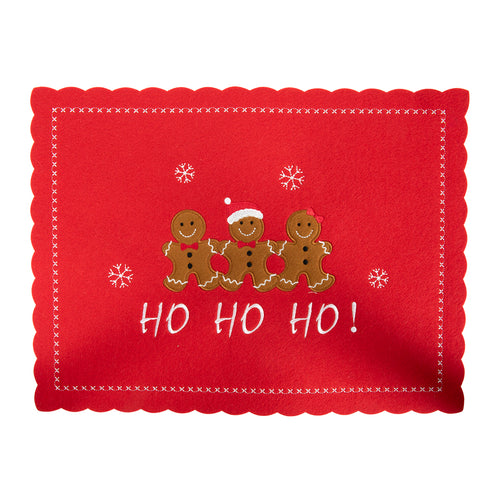 Gingermen Felt Placemat 3pcs