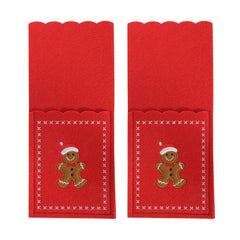 Gingermen Felt Cutlery Bag