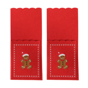 Gingermen Felt Cutlery Bag