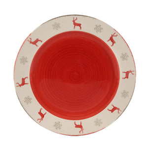 Reindeer Deco Plate Pack of 6 (26.5cm)