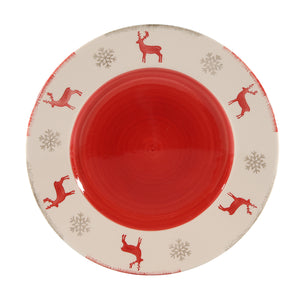 Reindeer Deco Plate Pack of 6 (21cm)