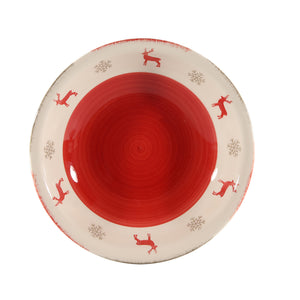 Reindeer Deco Plate Pack of 6 (21cm)