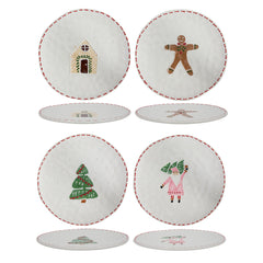 3D Decoration Christmas Plate Pack of 4