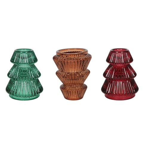 2 Way Glass Candle Holder
