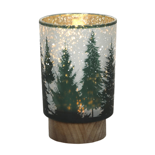 Glass Christmas Tree Lamp