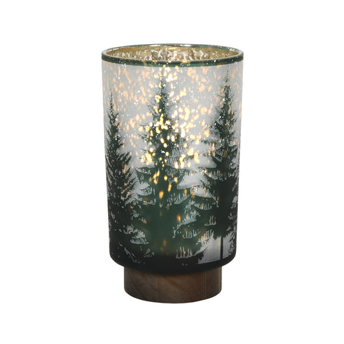 Glass Christmas Tree Lamp With Light