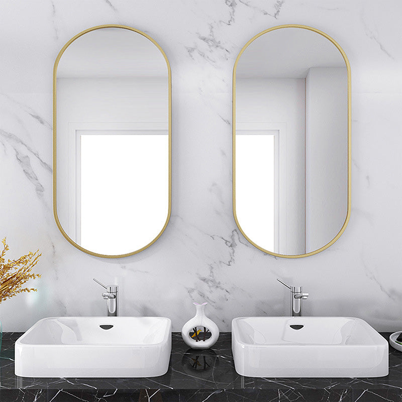 Ellipse Mirror Golden (80 cm)