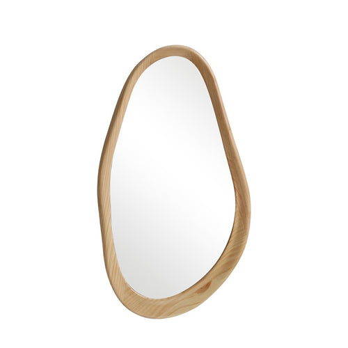 Natural Baloa Oval Wall Mirror (80 cm)