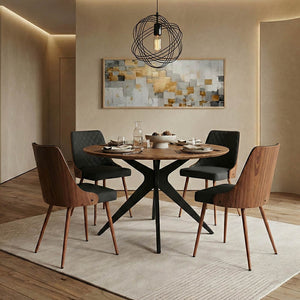 Walnut Toda MDF Dining Table (120 cm)