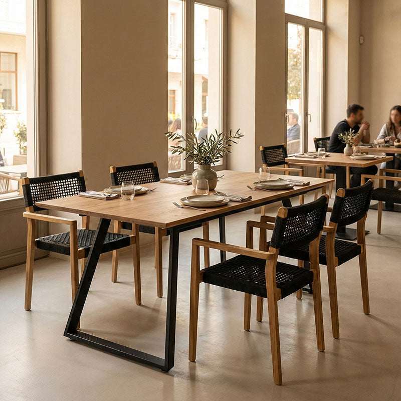 Natural Kannu Extendable Dining Table (200 cm)