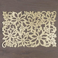 Gold Felt Christmas Placemat (45cm)