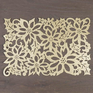 Gold Felt Christmas Placemat (45cm)