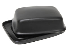 Butter dish ceramic 18x13.5x6cm matt black