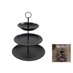 3-layer stand 16/21/26cm black
