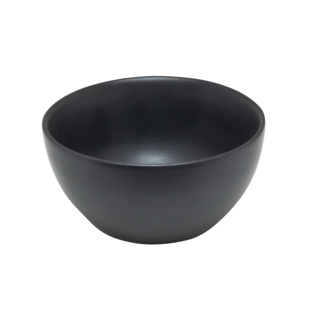 Matte Black Ceramic Bowl Pack of 6 (9.5 cm)