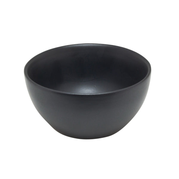 Matte Black Ceramic Bowl Pack of 6 (9.5 cm)