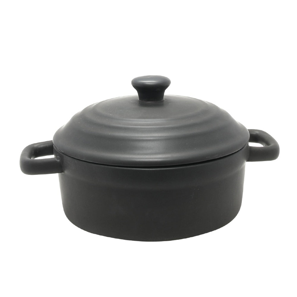 Black Oven Dish with Lid (15.5 cm)