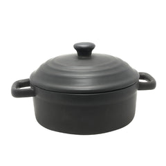 Black Oven Dish with Lid (15.5 cm)