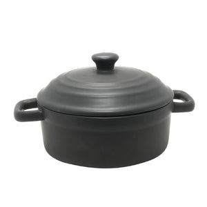 Black Oven Dish with Lid (15.5 cm)