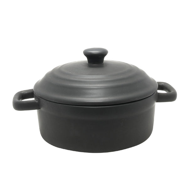 Black Oven Dish with Lid (15.5 cm)