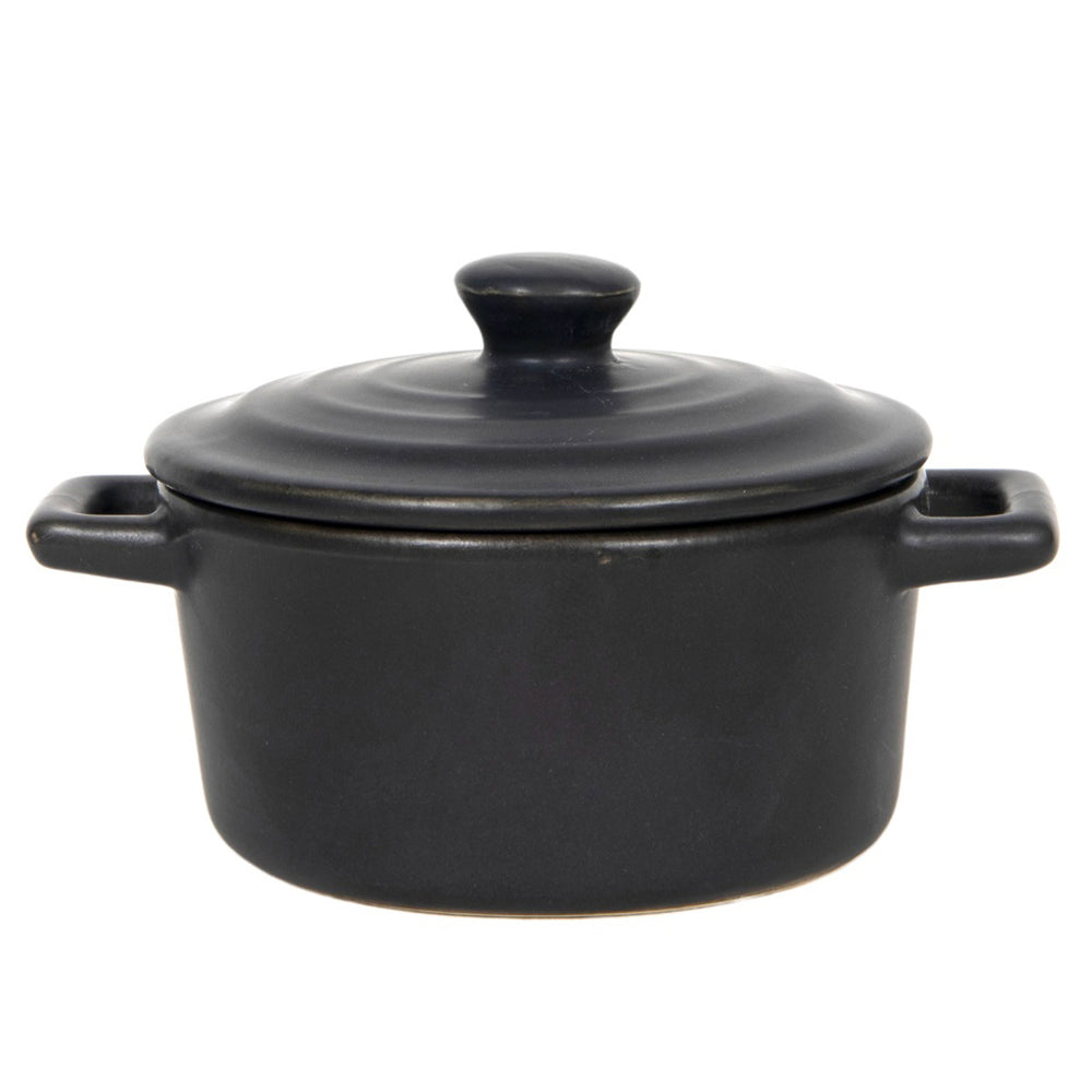 Black Oven Dish with Lid (12 cm)