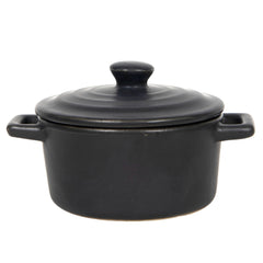Black Oven Dish with Lid (12 cm)