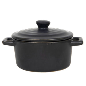 Black Oven Dish with Lid (12 cm)
