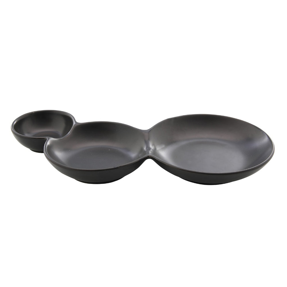 Matte Black Serving Dish (24 cm)