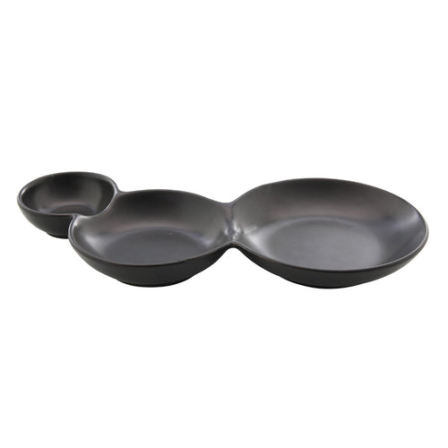 Matte Black Serving Dish (24 cm)