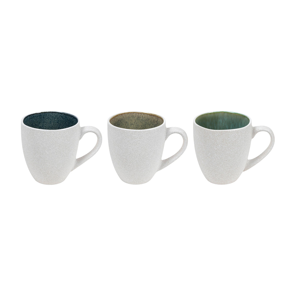 White Mug With Colour Inside Pack of 6
