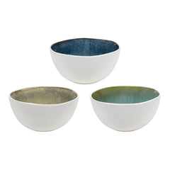 White Relief Bowl Pack Of 3 (15.3cm)
