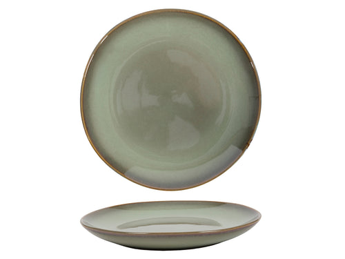 Breakfast plate Sepia Ø21x3cm green - Pack Of 6