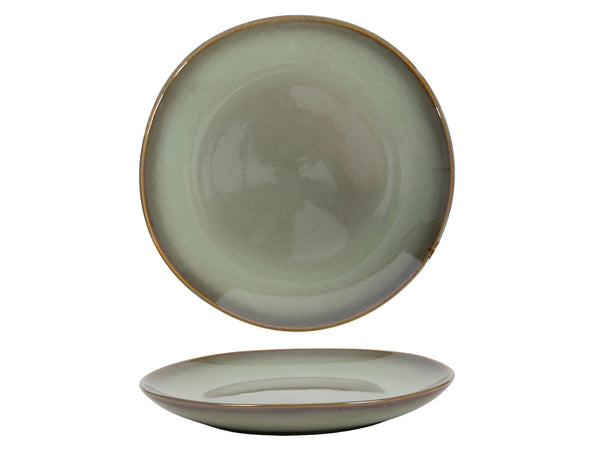 Breakfast plate Sepia Ø21x3cm green