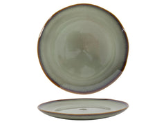 Dinner plate Sepia Ø26x3cm green