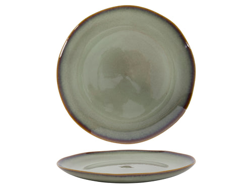 Dinner plate Sepia Ø26x3cm green - Pack of 6