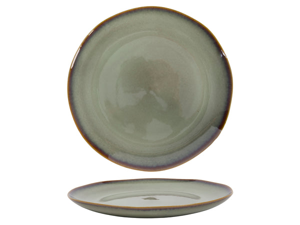 Dinner plate Sepia Ø26x3cm green