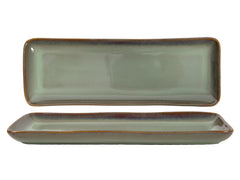 Serving dish Sepia green 28x10x2.2cm