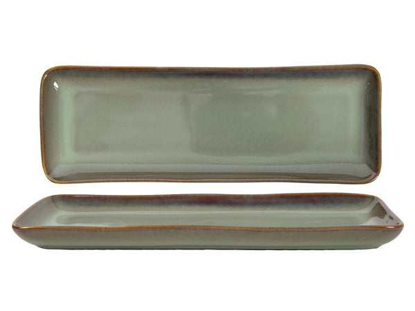 Serving dish Sepia green 28x10x2.2cm
