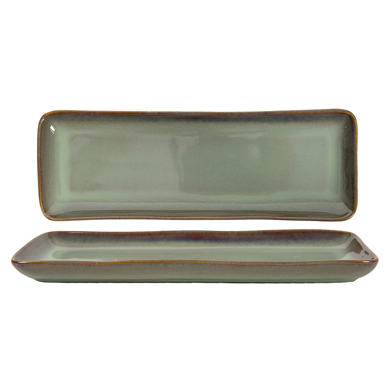 Serving dish Sepia green 28x10x2.2cm