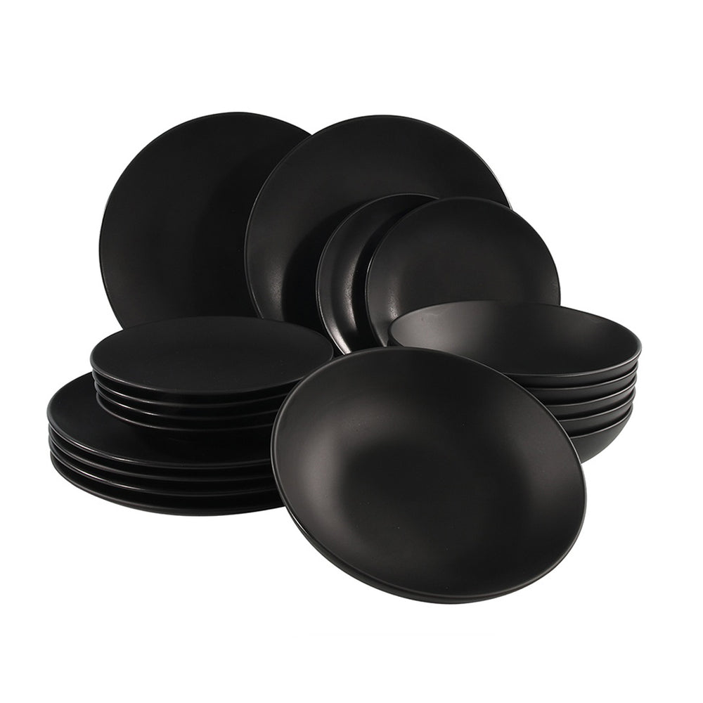 Black Tableware Set (18-Piece)